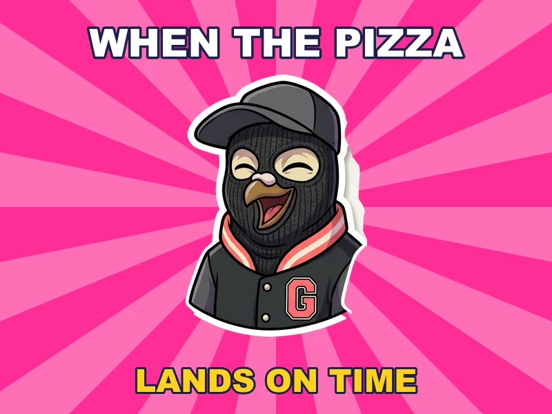 Grit laughing: when the pizza lands on time