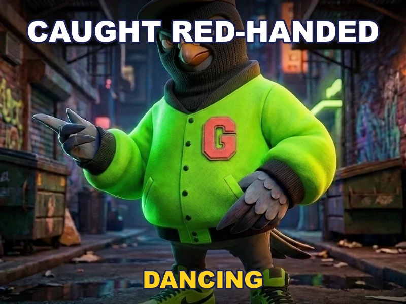 Caught red-handed: dancing in the alley