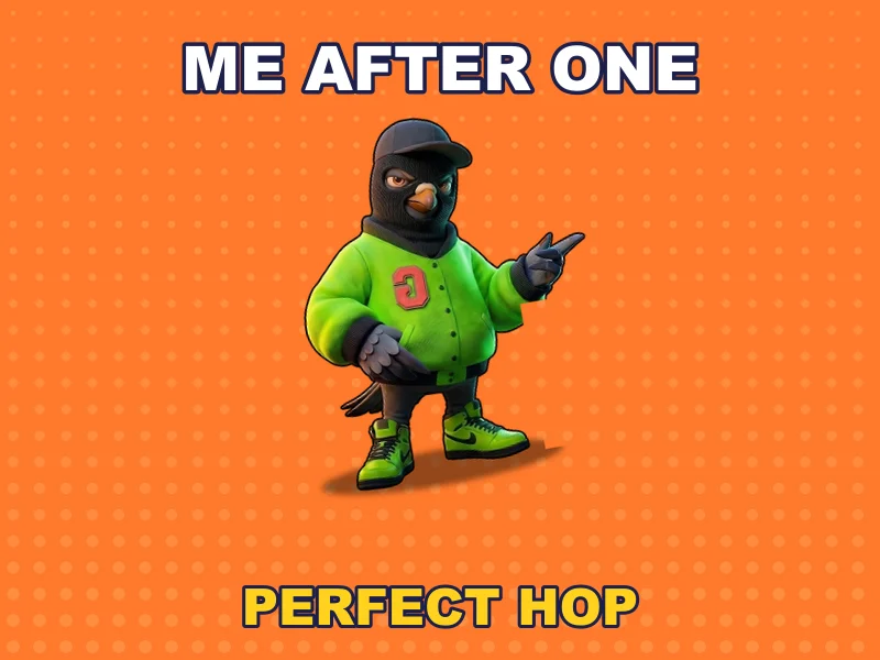 Me after one perfect hop